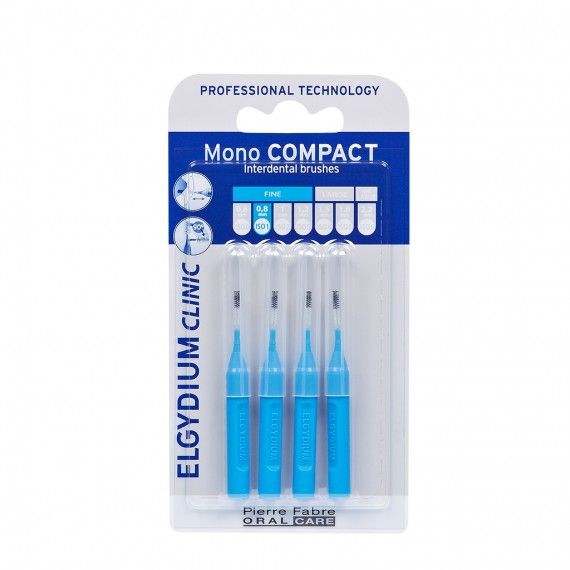 Elgydium Clinic Escovilhes Mono Compact Azul 0,8mm x4