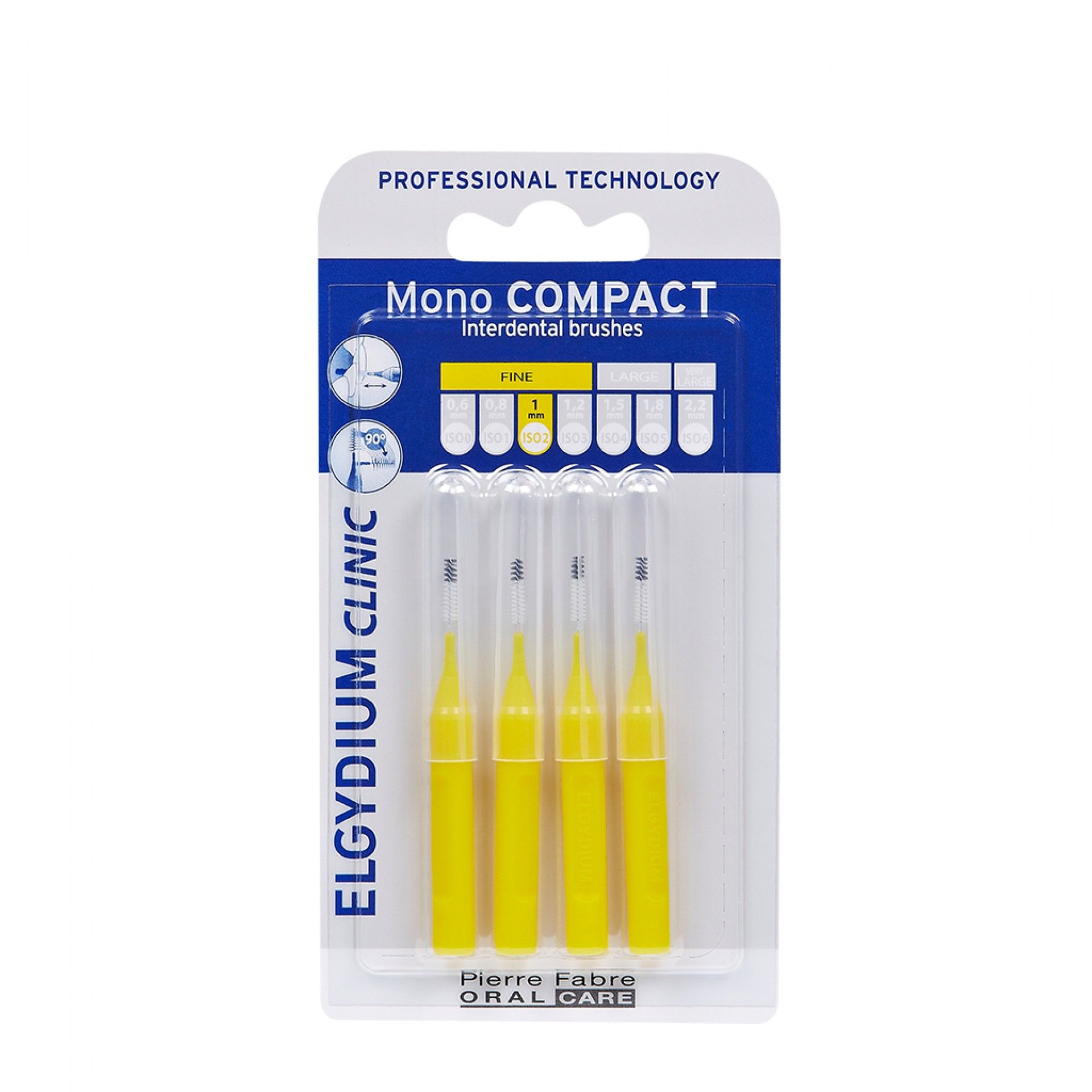 Elgydium Clinic Escovilhões Mono Compact Amarelo 1mm x4