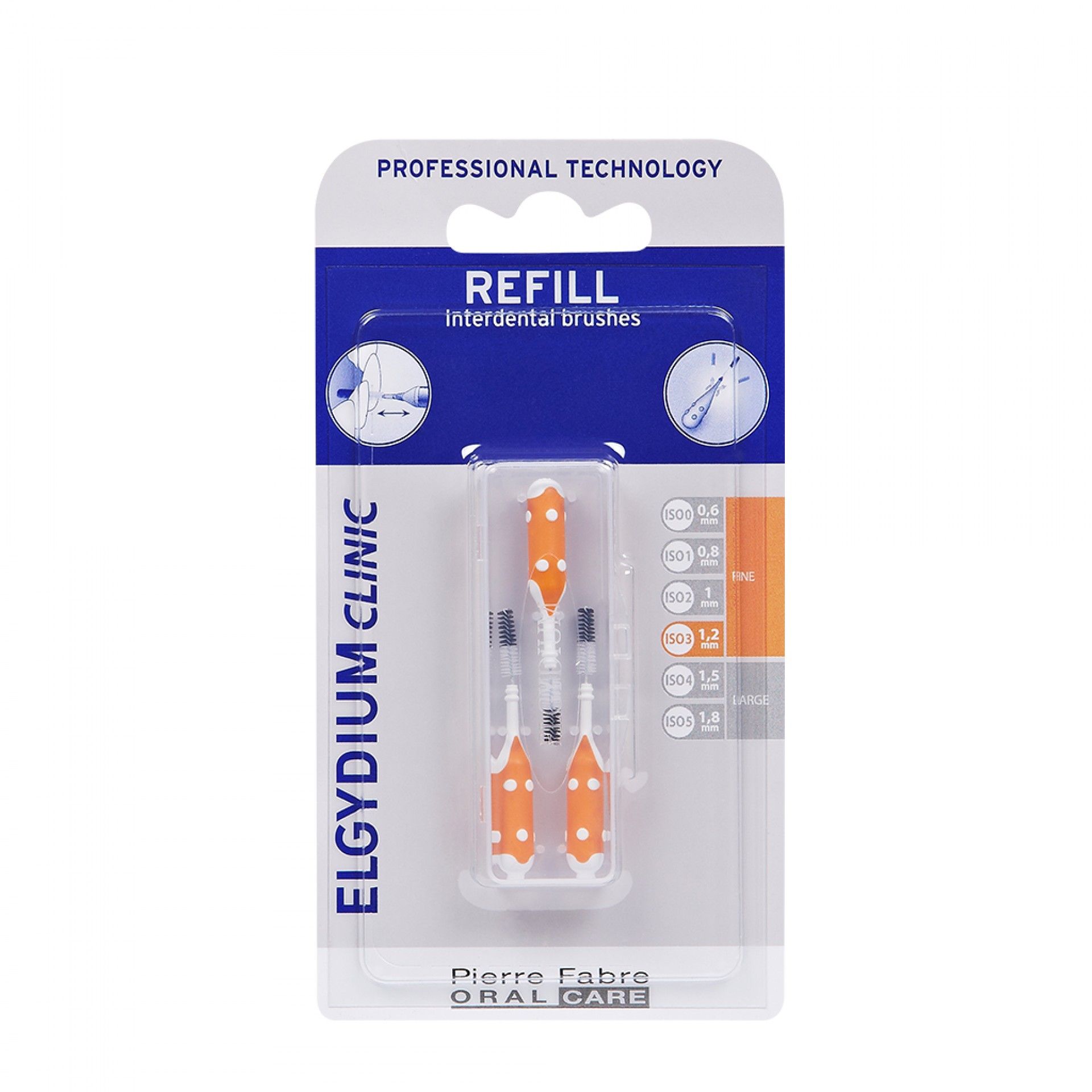 Elgydium Clinic Recarga Flex Escovilhão Laranja Fino