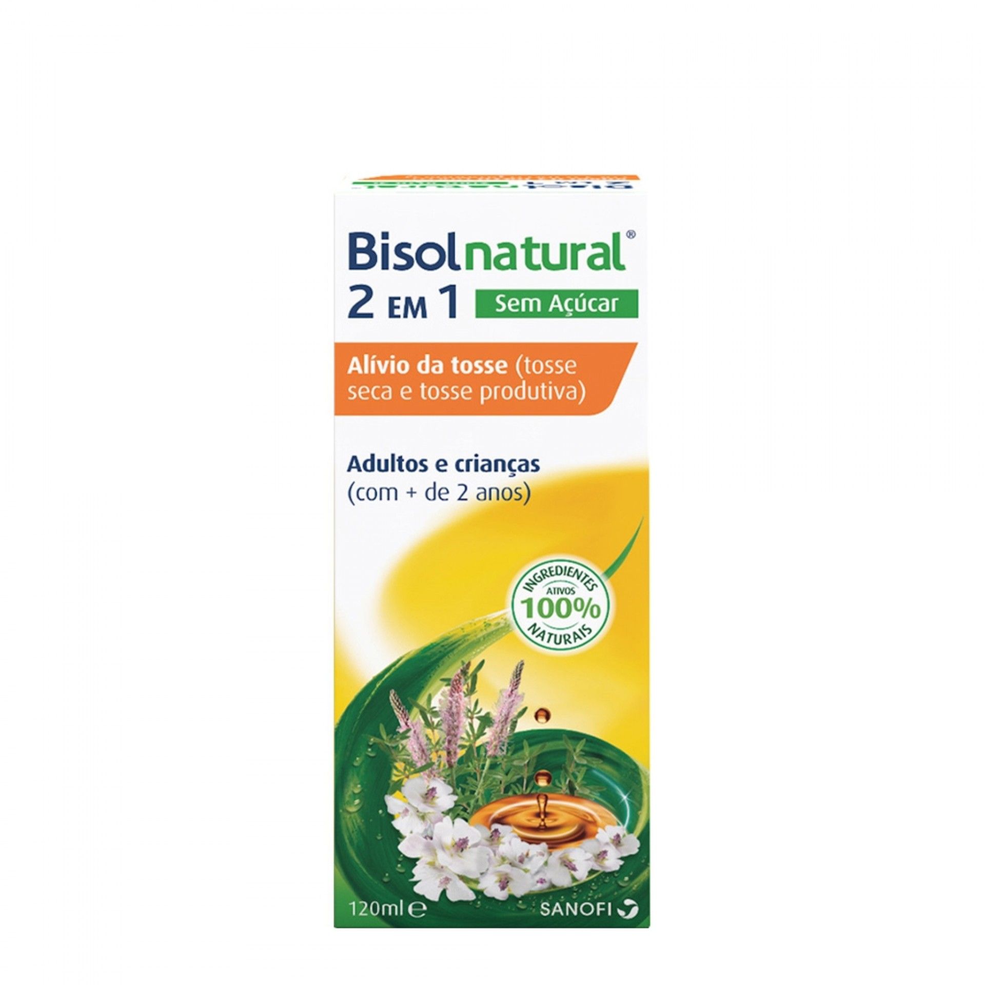 Bisolnatural 2em1 Xarope Sem Açúcar 120 ml
