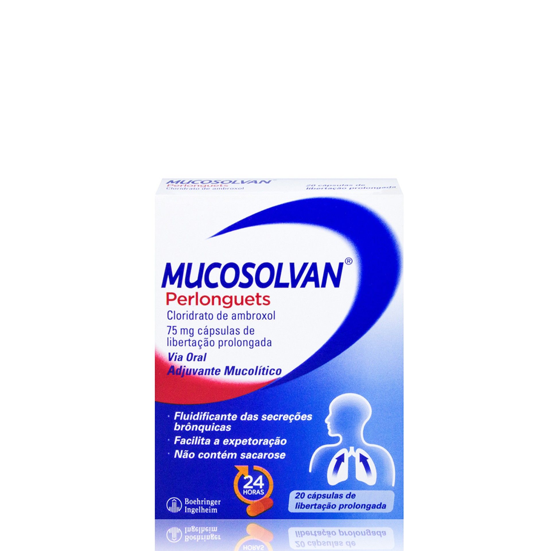 Mucosolvan Perlonguets 75 mg 20 Cápsulas