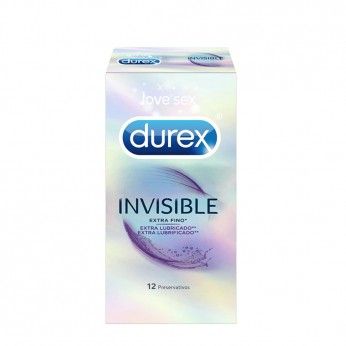 Durex Invisible Extra Lubrificado 12 Preservativos