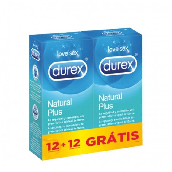 Durex Natural Plus 12 Preservativos
