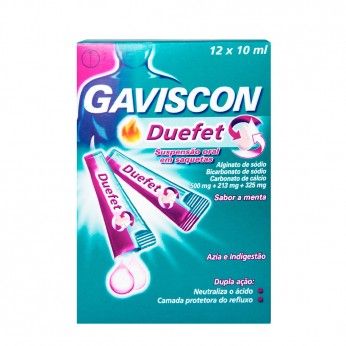 Gaviscon Duefet Suspensção Oral 12 Saquetas