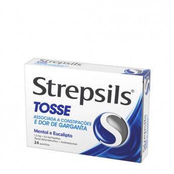 Strepsils 1.2+0.6 mg Tosse 24 Pastilhas