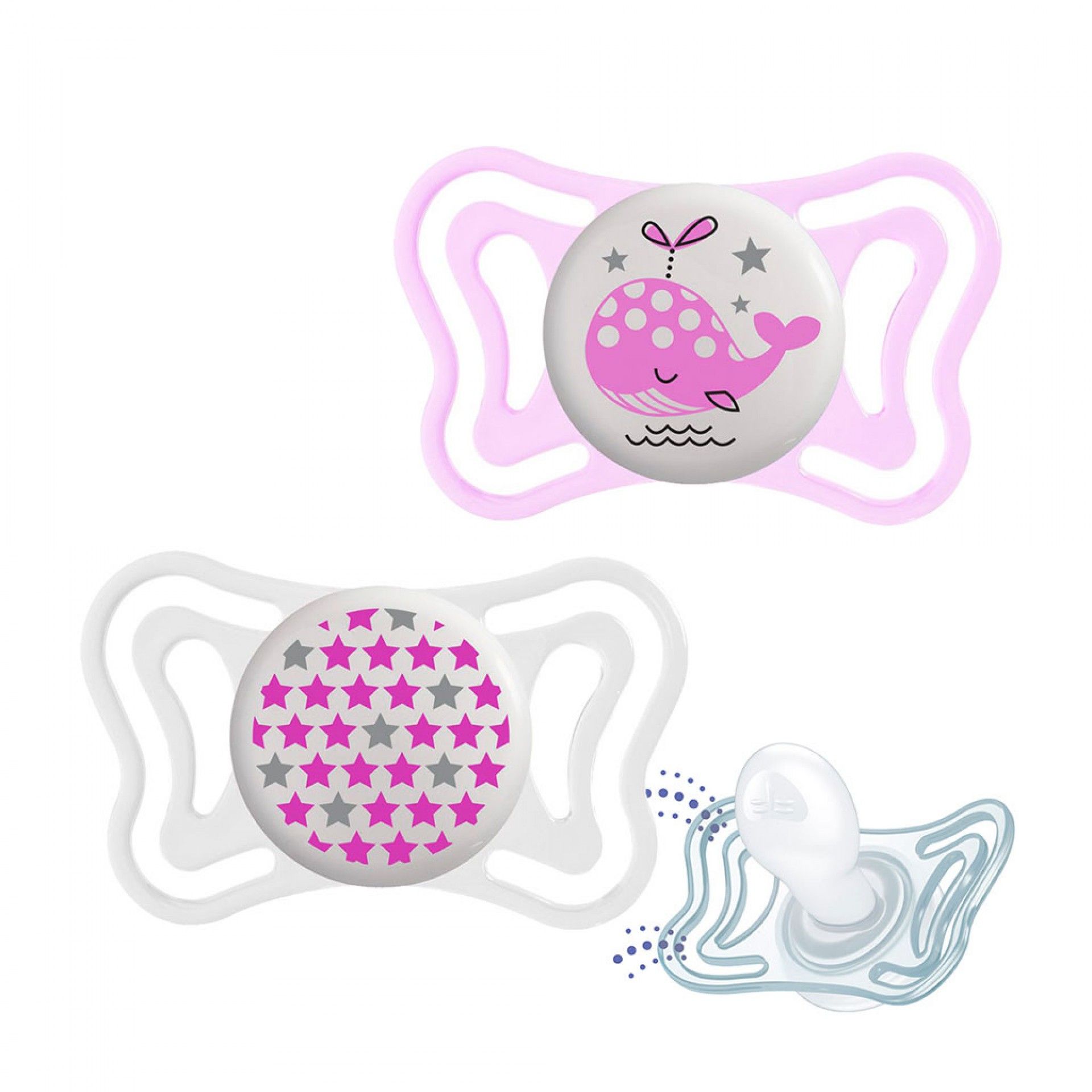 Chicco Chupeta Physio Light Lumi Silicone 2-6m 2 un