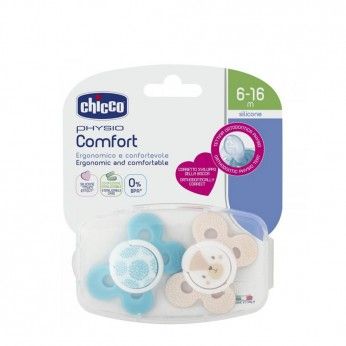 Chicco Chupeta Physio Comfort Boy 6-16m 2 un