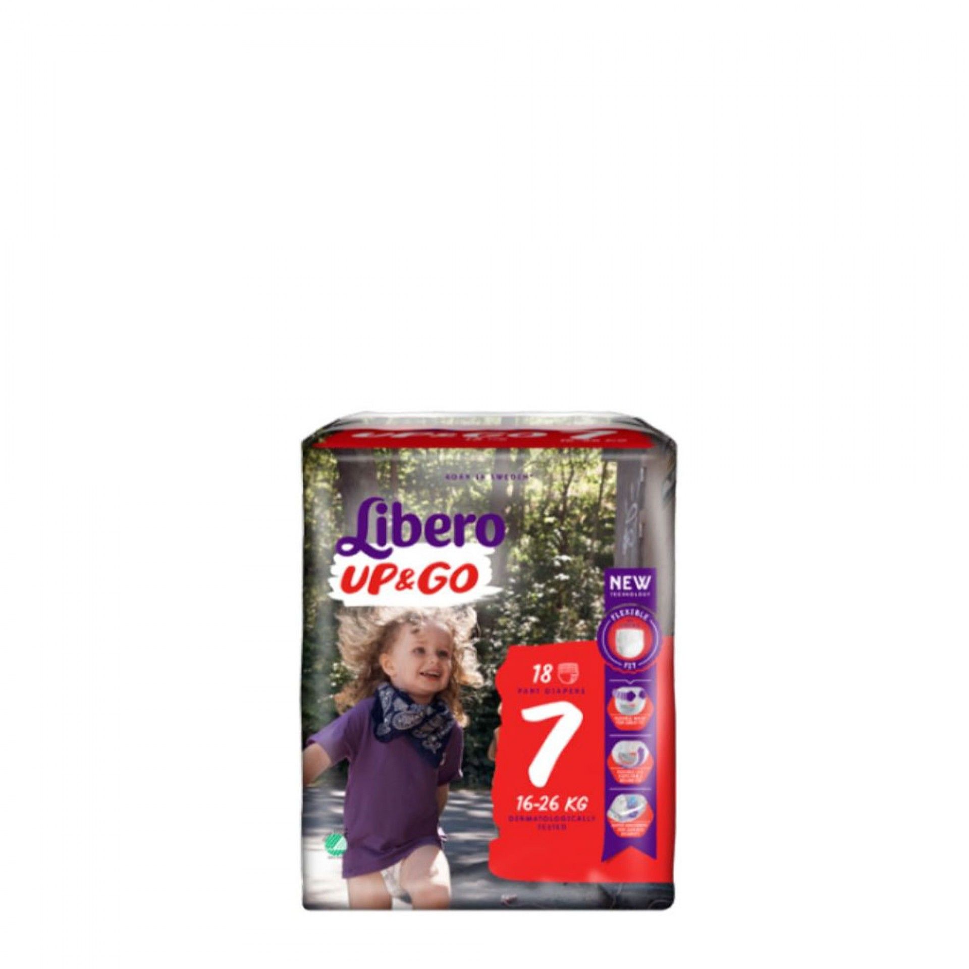 Libero UP&GO Fraldas Tamanho 7 18 un