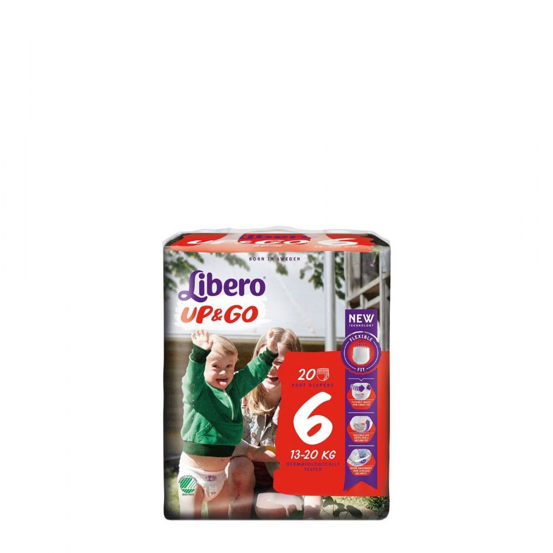 Libero UP&GO Fraldas Tamanho 6 20 un