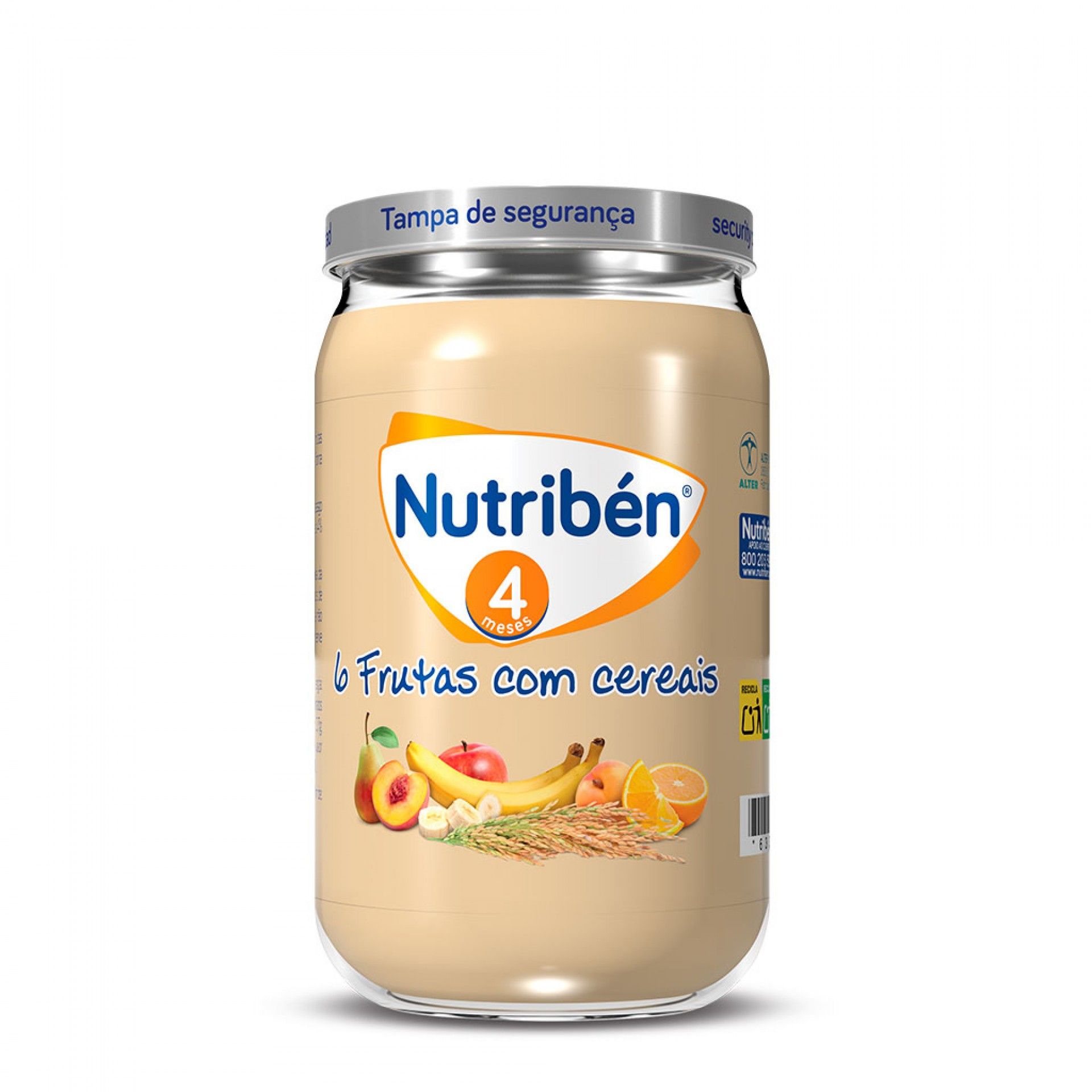 Nutribén Boião 6 Frutas com Cereais