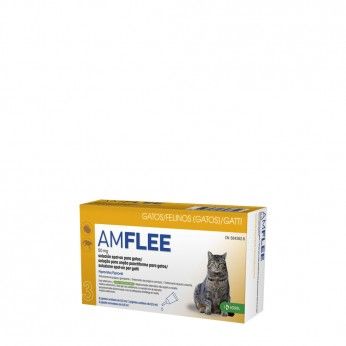 Amflee Spot On 50 mg Gatos 3 Pipetas