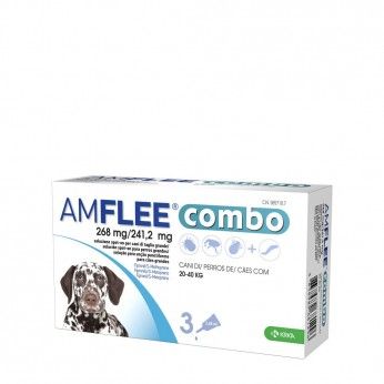 Amflee combo 268 mg/241,2 mg Cães 3 Pipetas