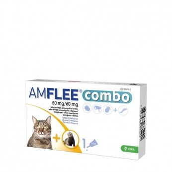 Amflee Combo 50 mg/60 mg Gatos e Fures 3 Pipetas