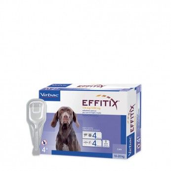 Effitix 134 mg/1200 mg Cães 10-20 kg 4 Pipetas