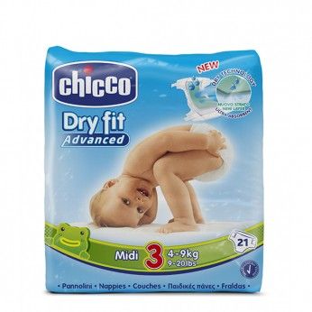 Chicco Dry Fit Advanced T3 4-9 kg 21 Fraldas