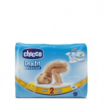 Chicco Dry Fit Advanced T2 3-6 kg 25 Fraldas