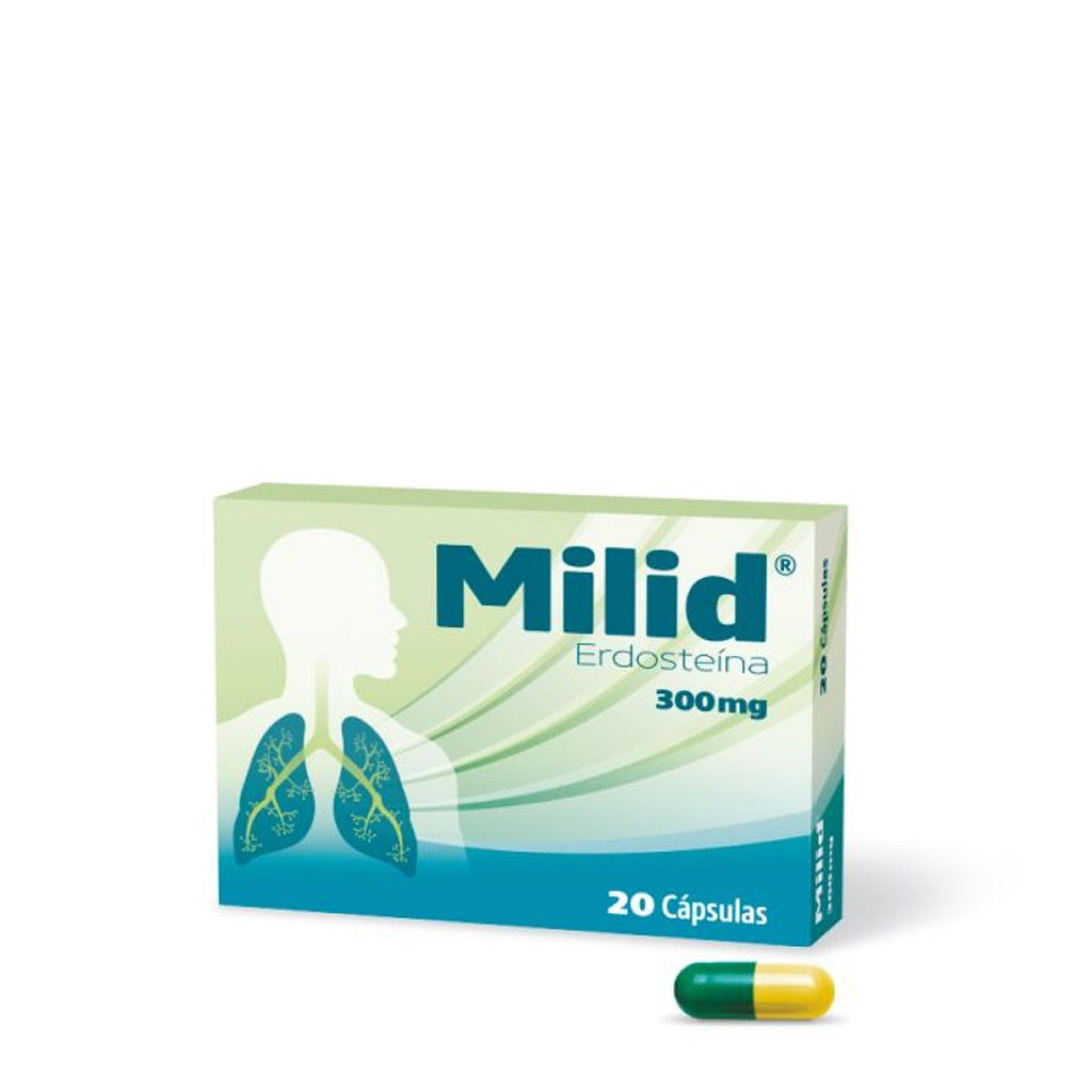 Milid 300 mg 20 Cápsulas