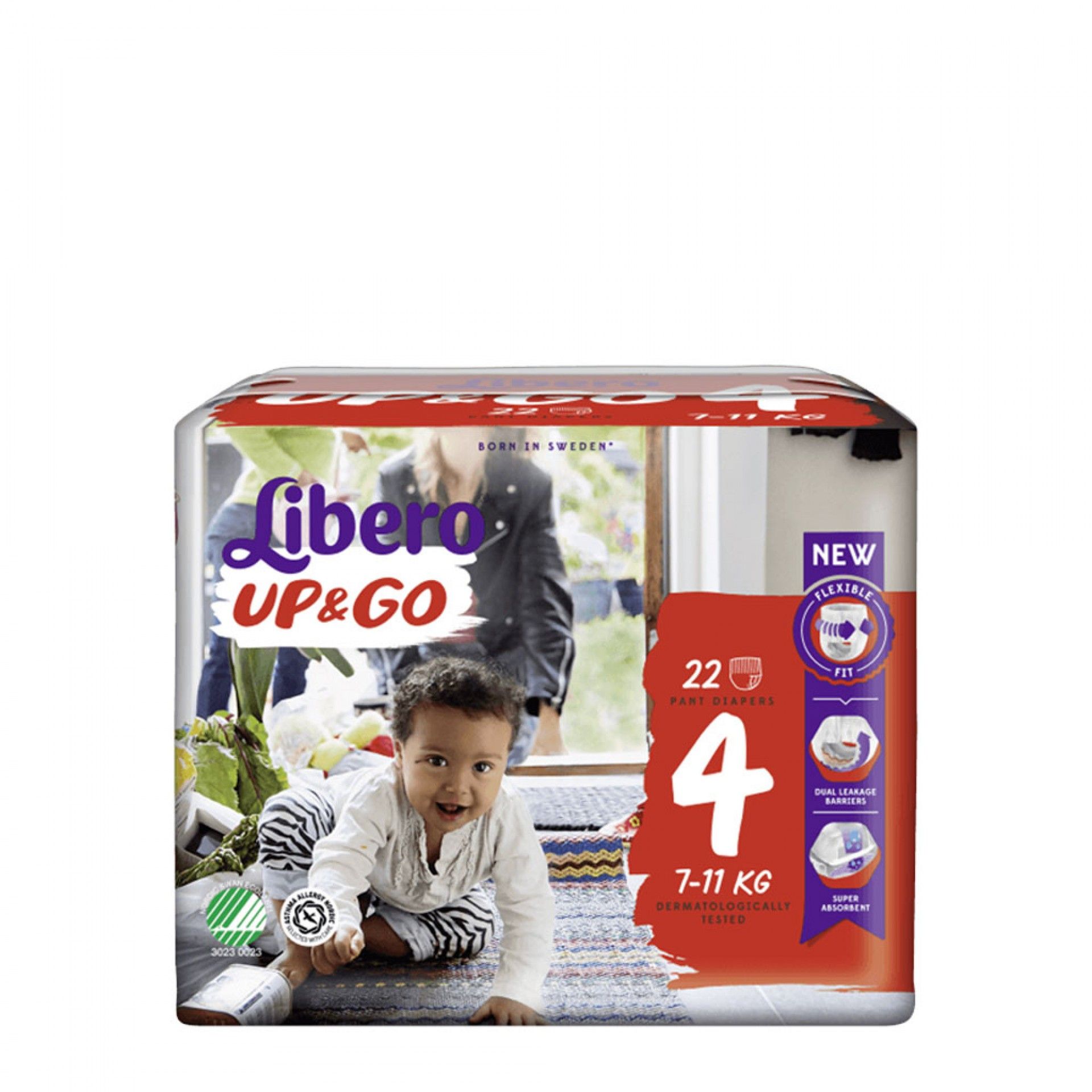 Libero UP&GO Fraldas Tamanho 4 22 un