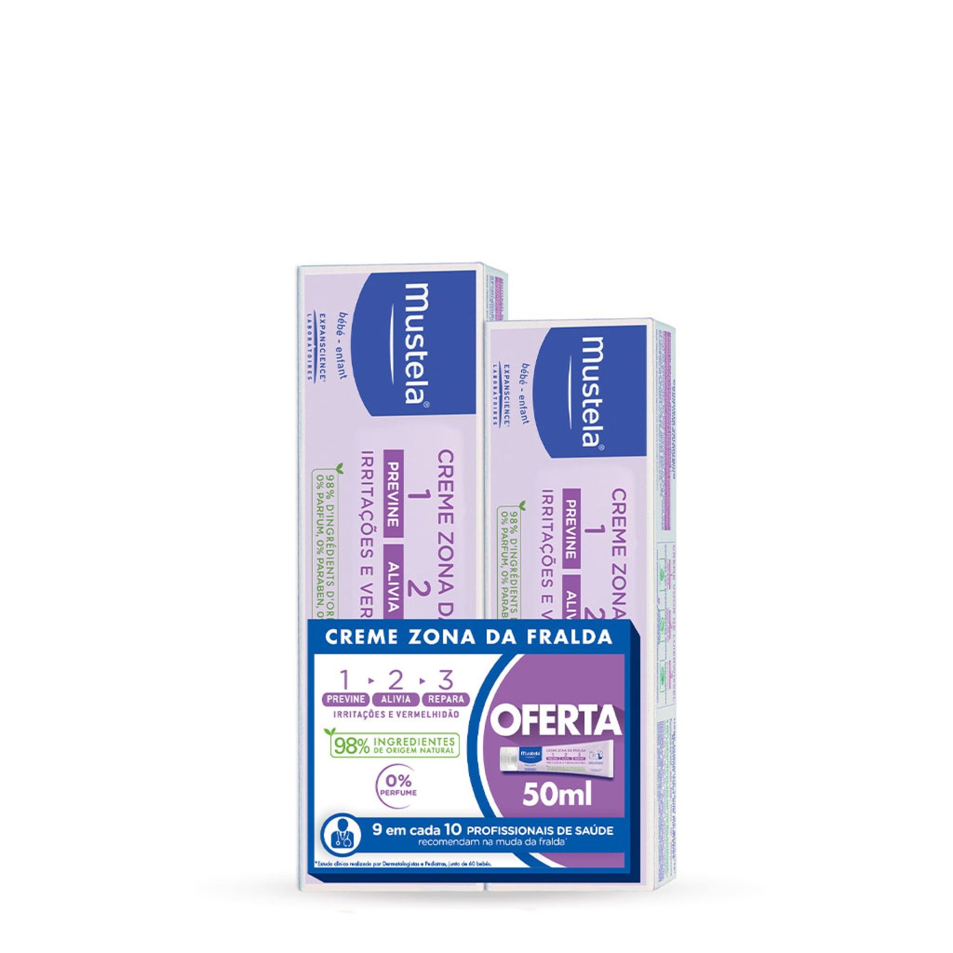 Mustela Bebé Creme Zona Fralda 123 OFERTA 50 ml