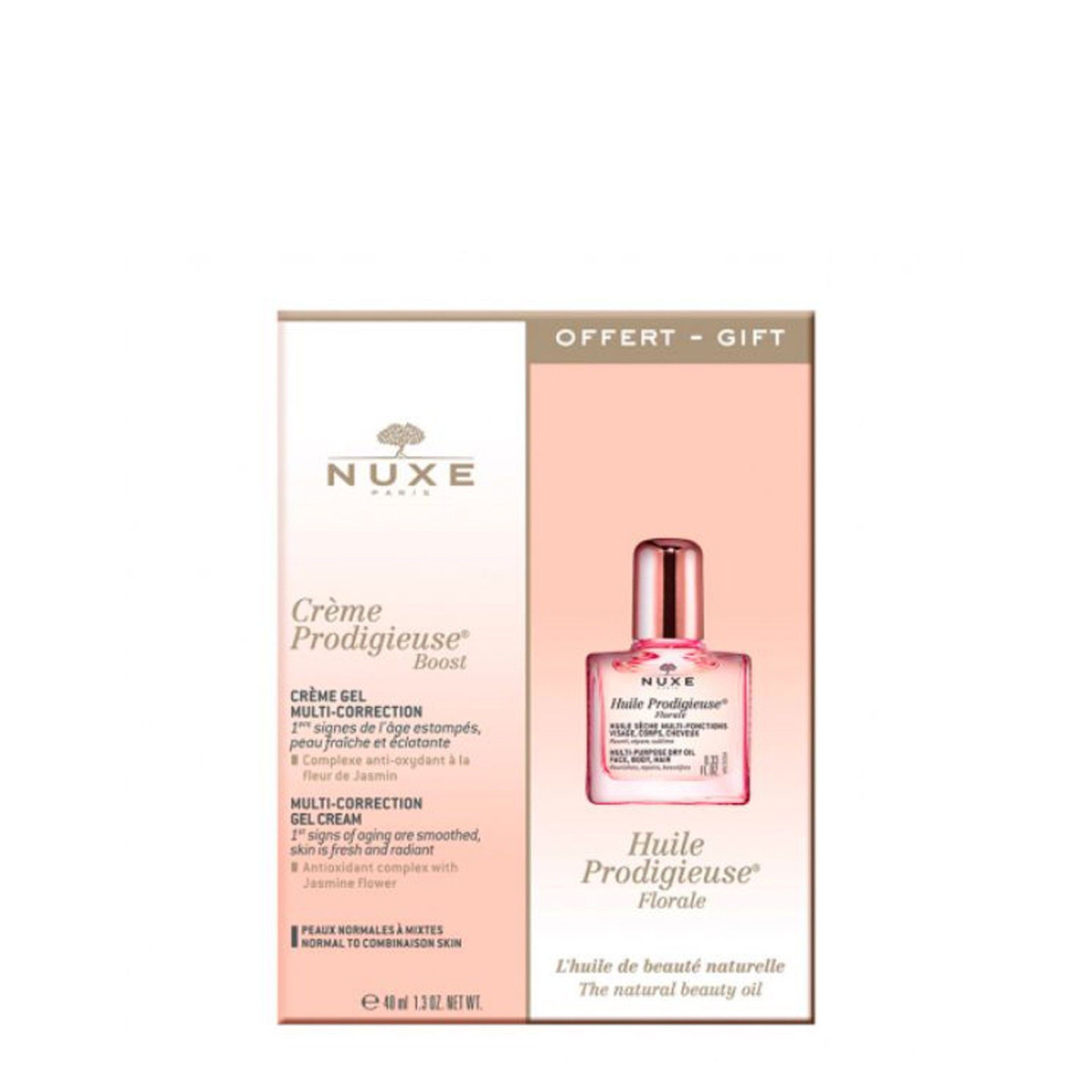 Nuxe Crème Prodigieuse Boost Creme-Gel Oferta Óleo Seco Floral