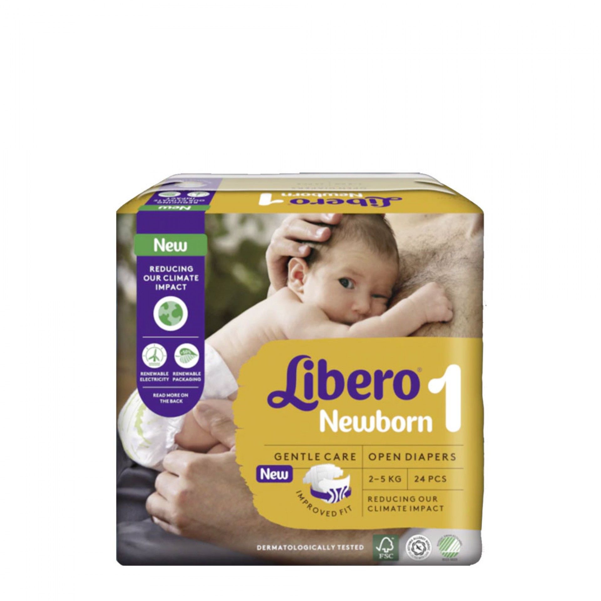 Libero Newborn Fraldas Tamanho 1 Recém-Nascido
