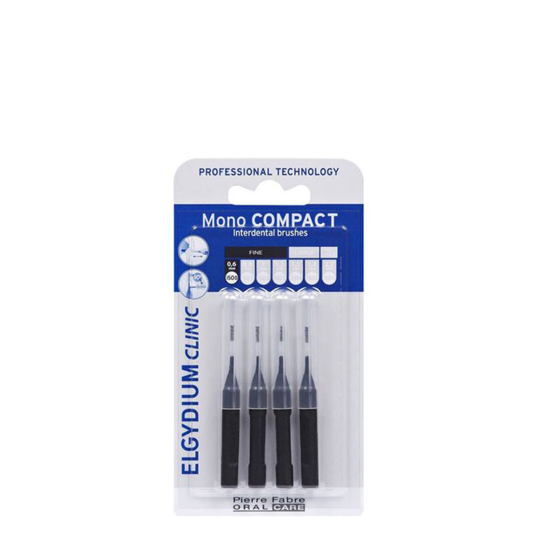 Elgydium Clinic Escovilhões Mono Compact Preto