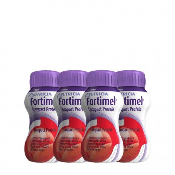 Fortimel Compact Protein Frutos Vermelhos Pack 4