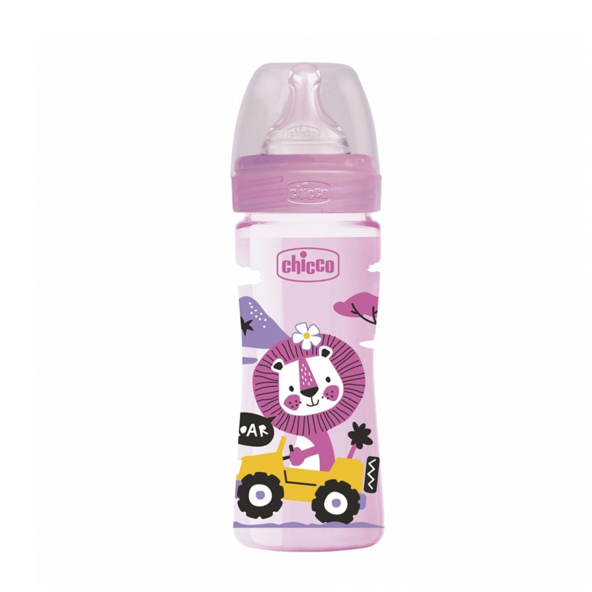 Chicco Biberão Well Being Fluxo Médio Rosa 2m+