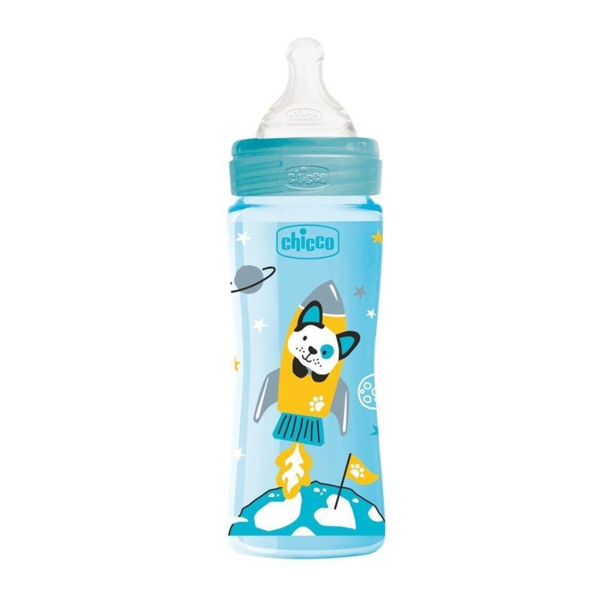 Chicco Biberão Well Being Azul 4m+