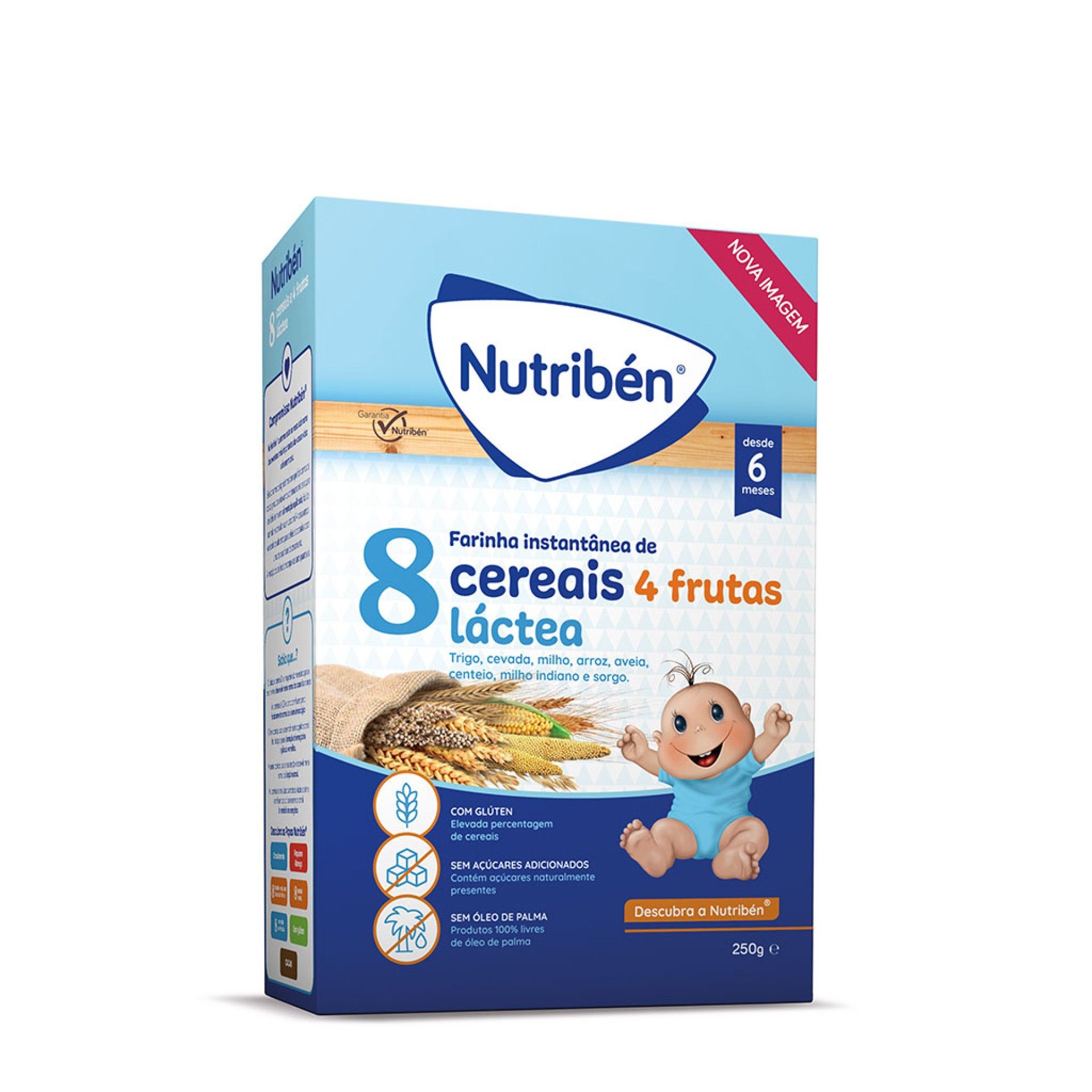 Nutribén Farinha 8 Cereais 4 Frutas Láctea