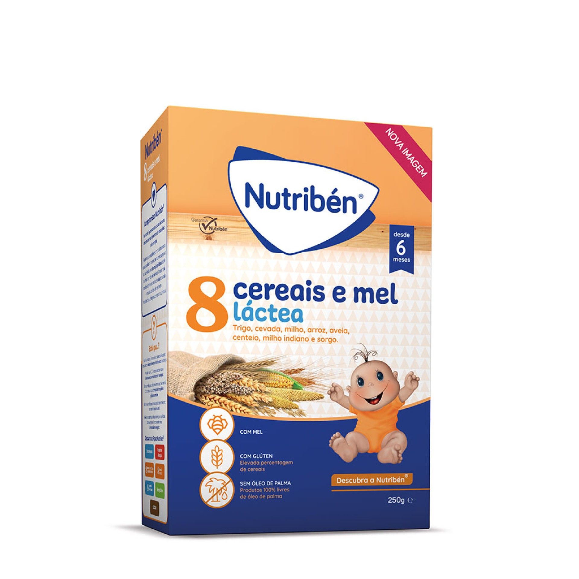 Nutribén Farinha 8 Cereais e Mel Láctea