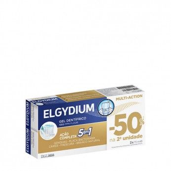 Elgydium Multi-Action Duo Gel Dentífrico Ação Completa 5 em 1