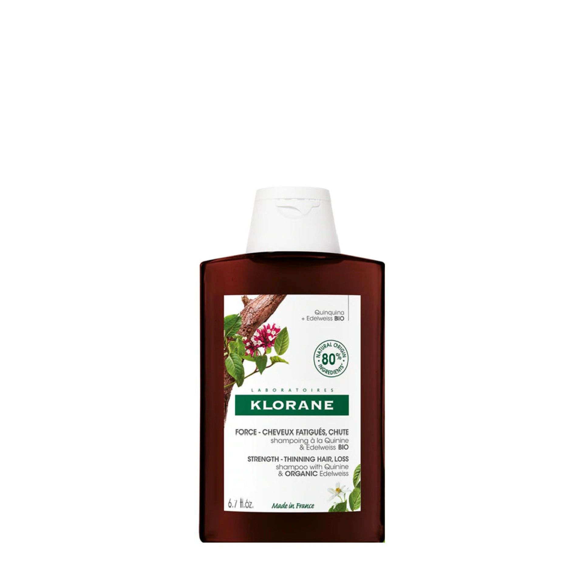 Klorane Champô com Quinina e Edelvaisse BIO