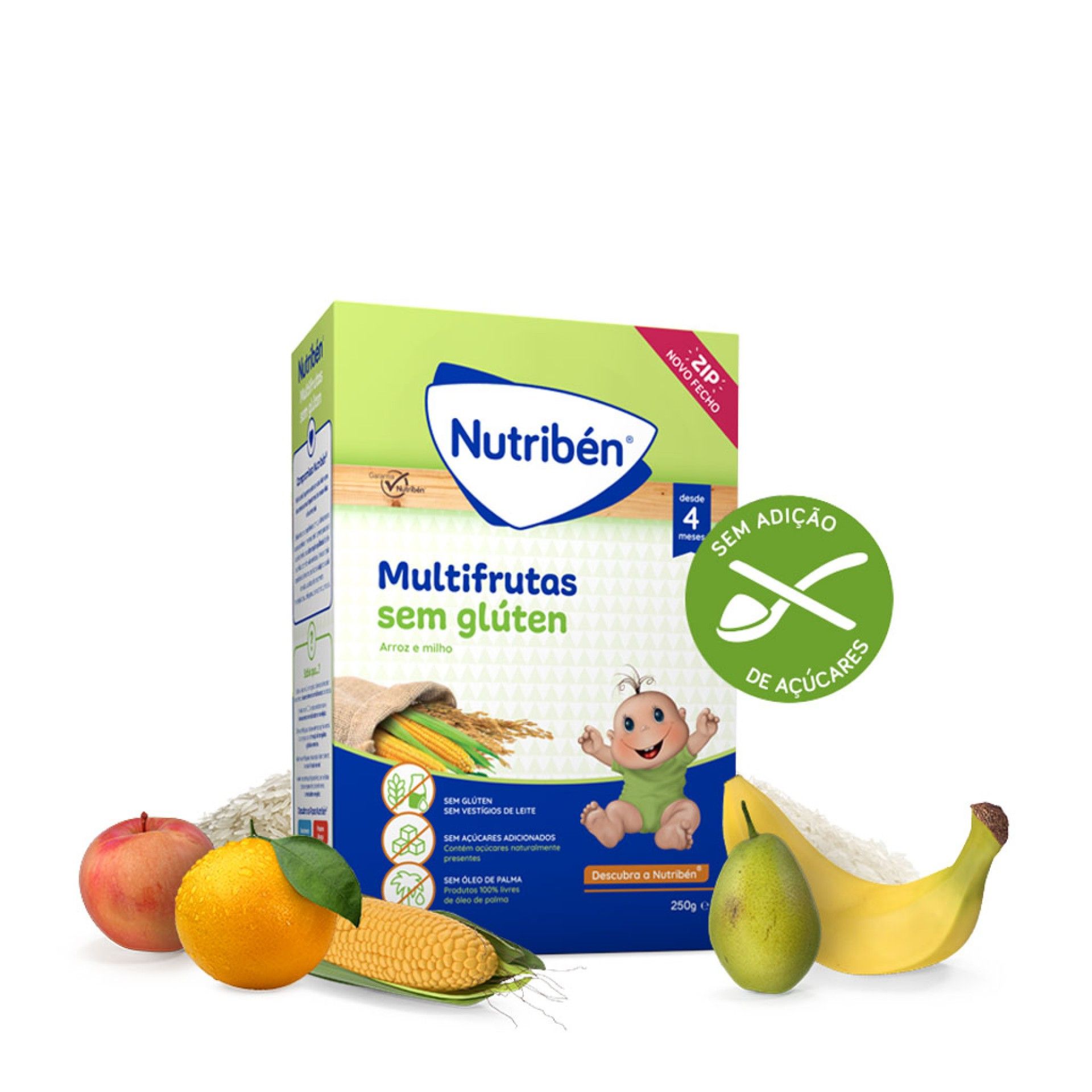 Nutribén Multifrutas Papa Não Láctea Sem Açúcar