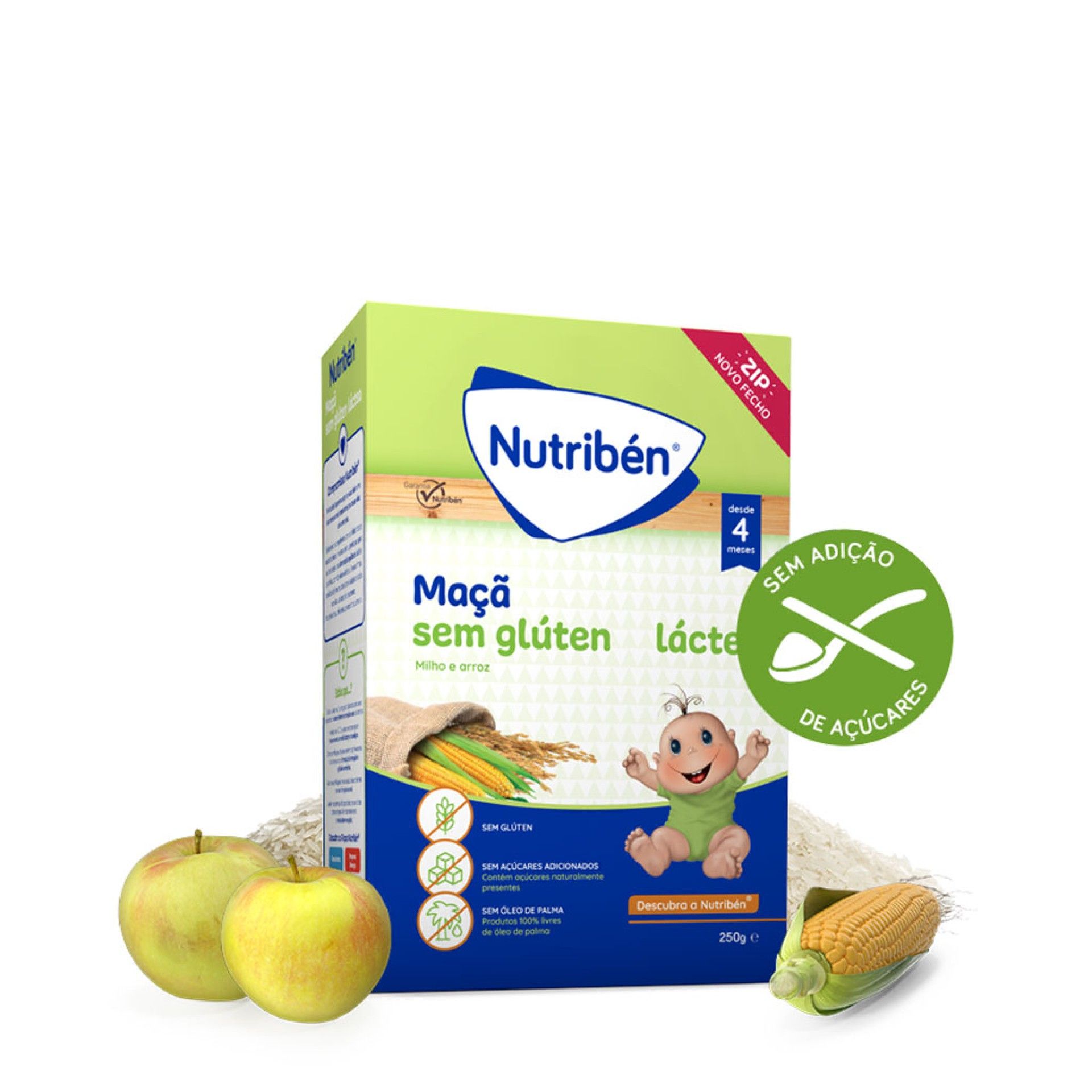 Nutribén Maçã Papa Láctea Sem Glúten