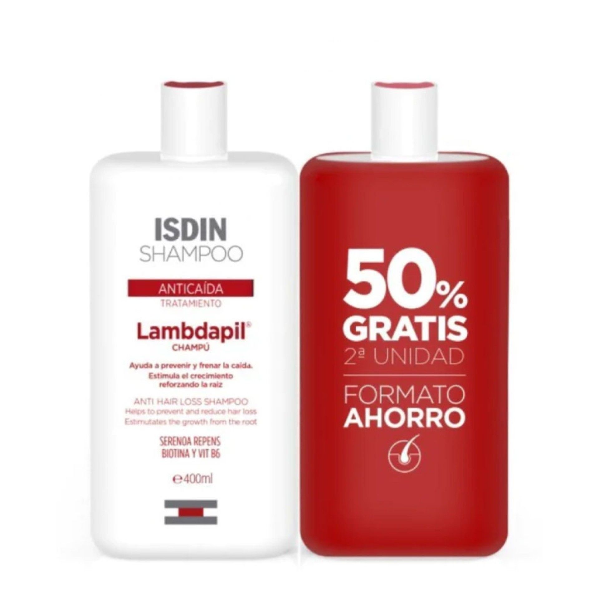 Isdin Lambdapil Antiqueda Champô DUO -5?