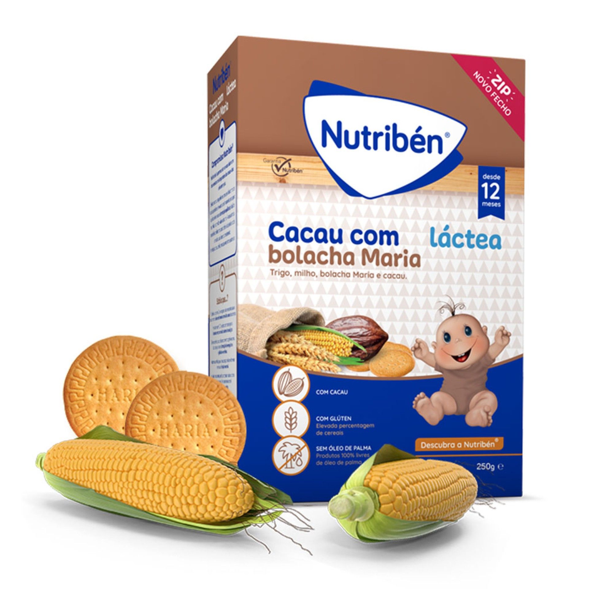 Nutribén Farinha Láctea Cacau com Bolacha Maria