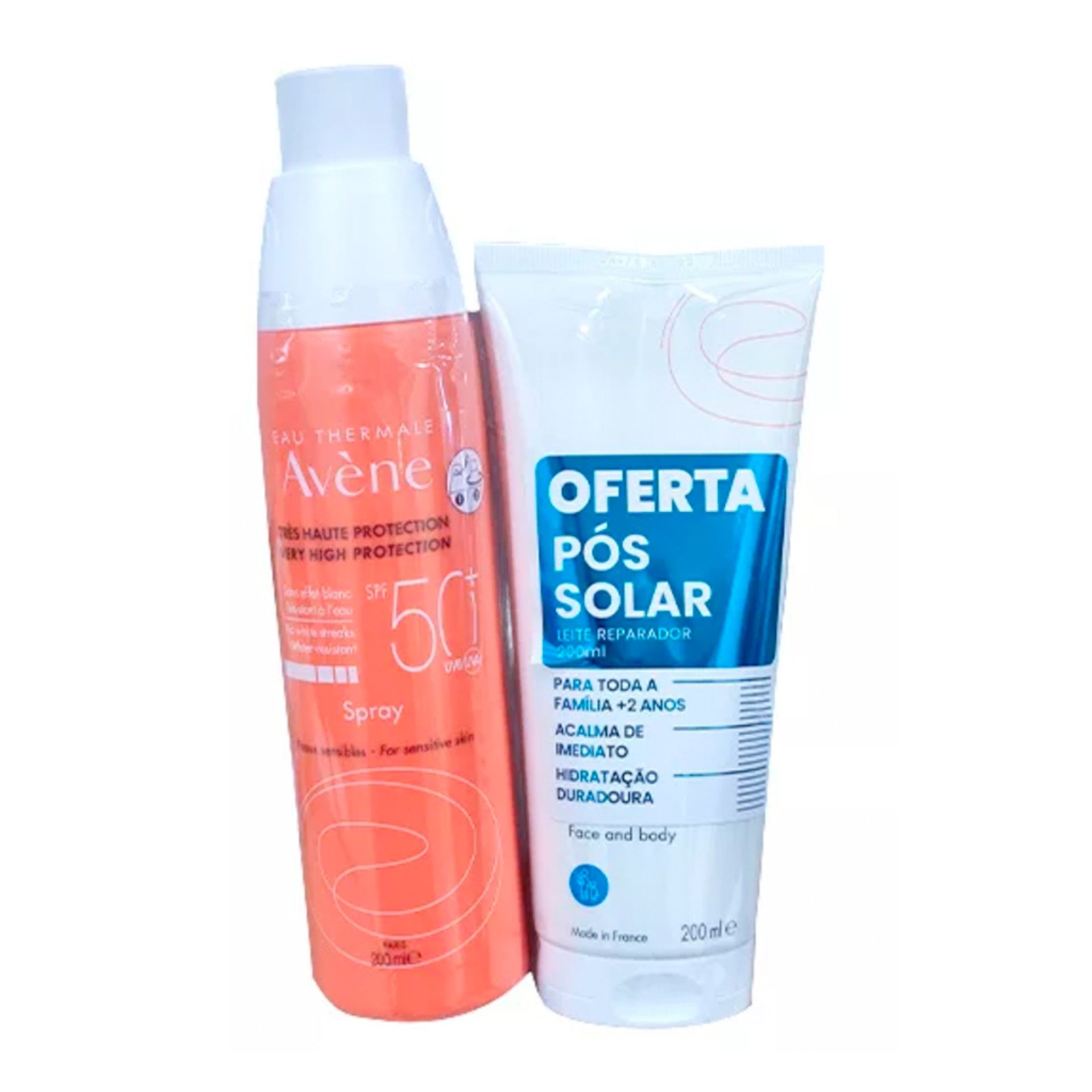 Avène Solar Spray SPF50+ OFERTA Leite Pós Solar Reparador