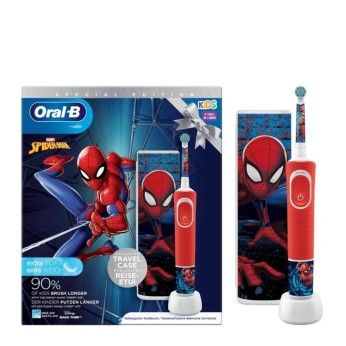 Oral-B Kids Escova Elctrica Spiderman +3A Oferta Estojo Viagem