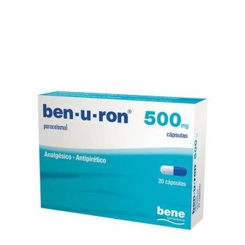 ben-u-ron 500 mg 20 cápsulas