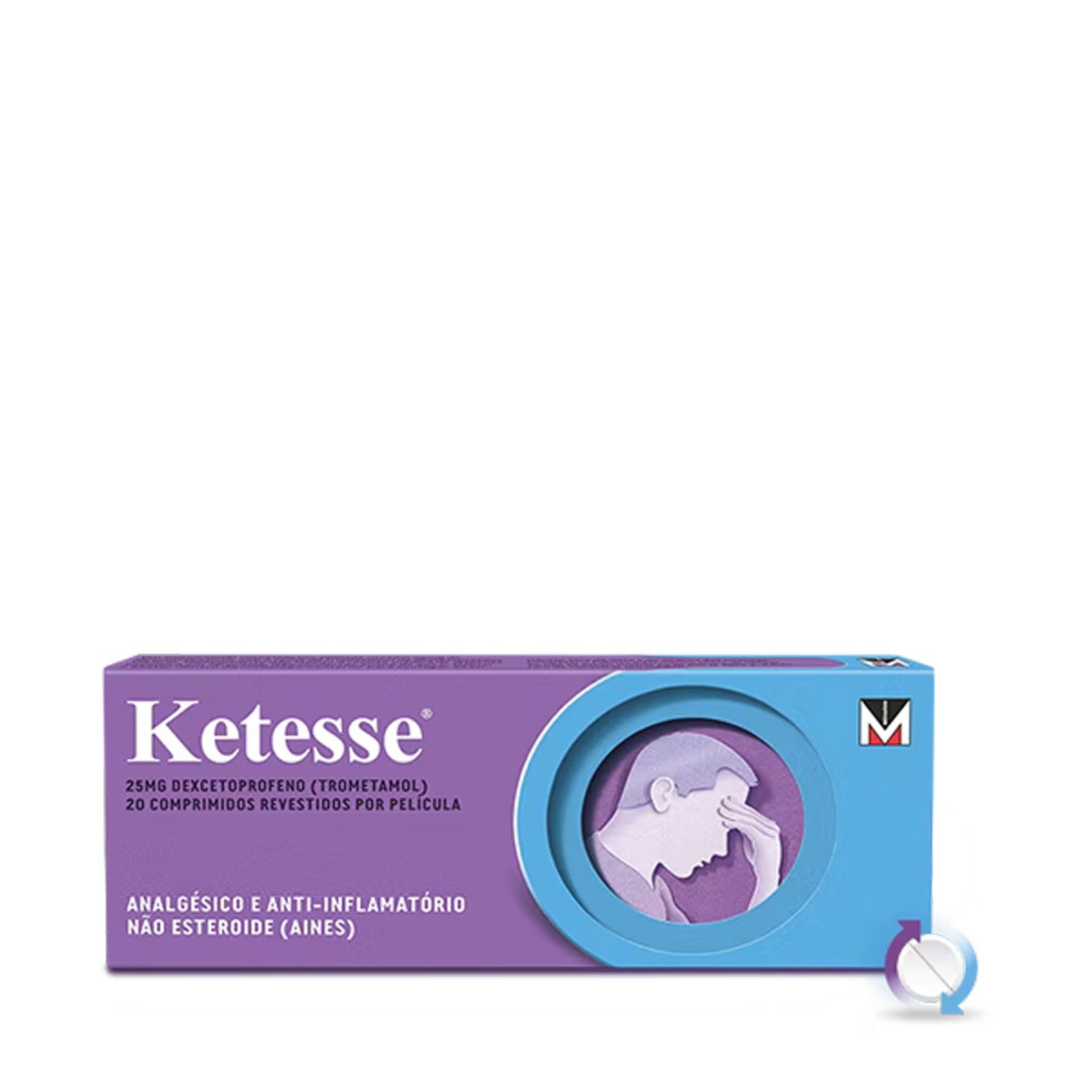 Ketesse 25 mg 20 comprimidos