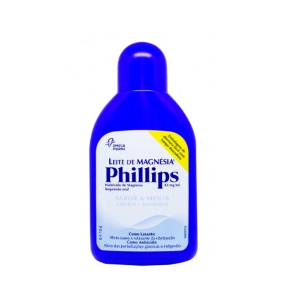 Leite de Magnésia Phillips 83 mg/ml Suspensão Oral 200ml