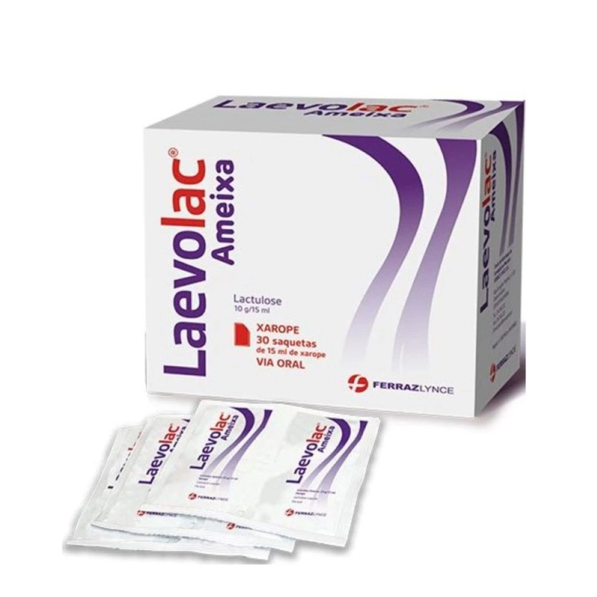 Laevolac Ameixa 10mg/15ml Xarope 30 saquetas