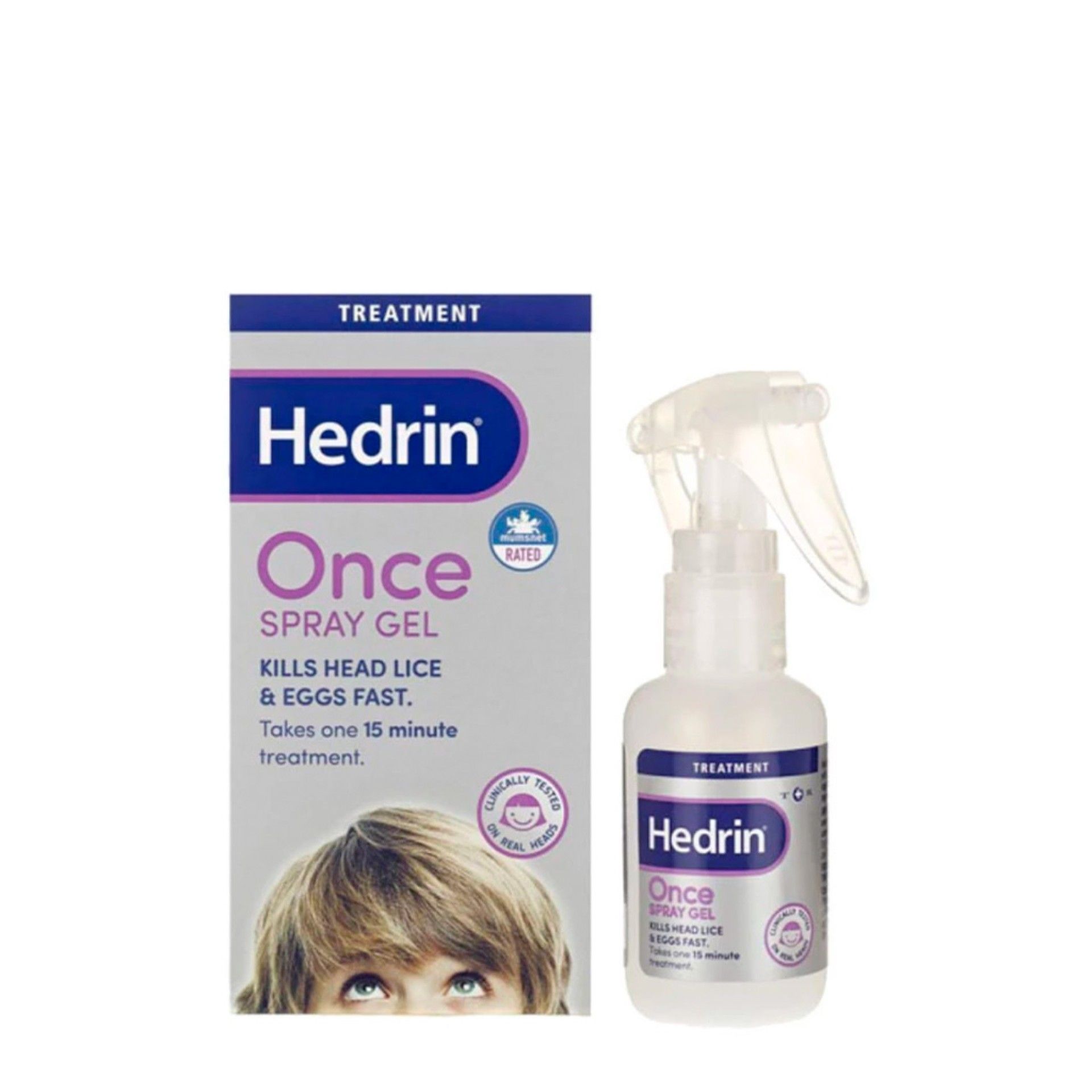 Hedrin Once Spray Gel