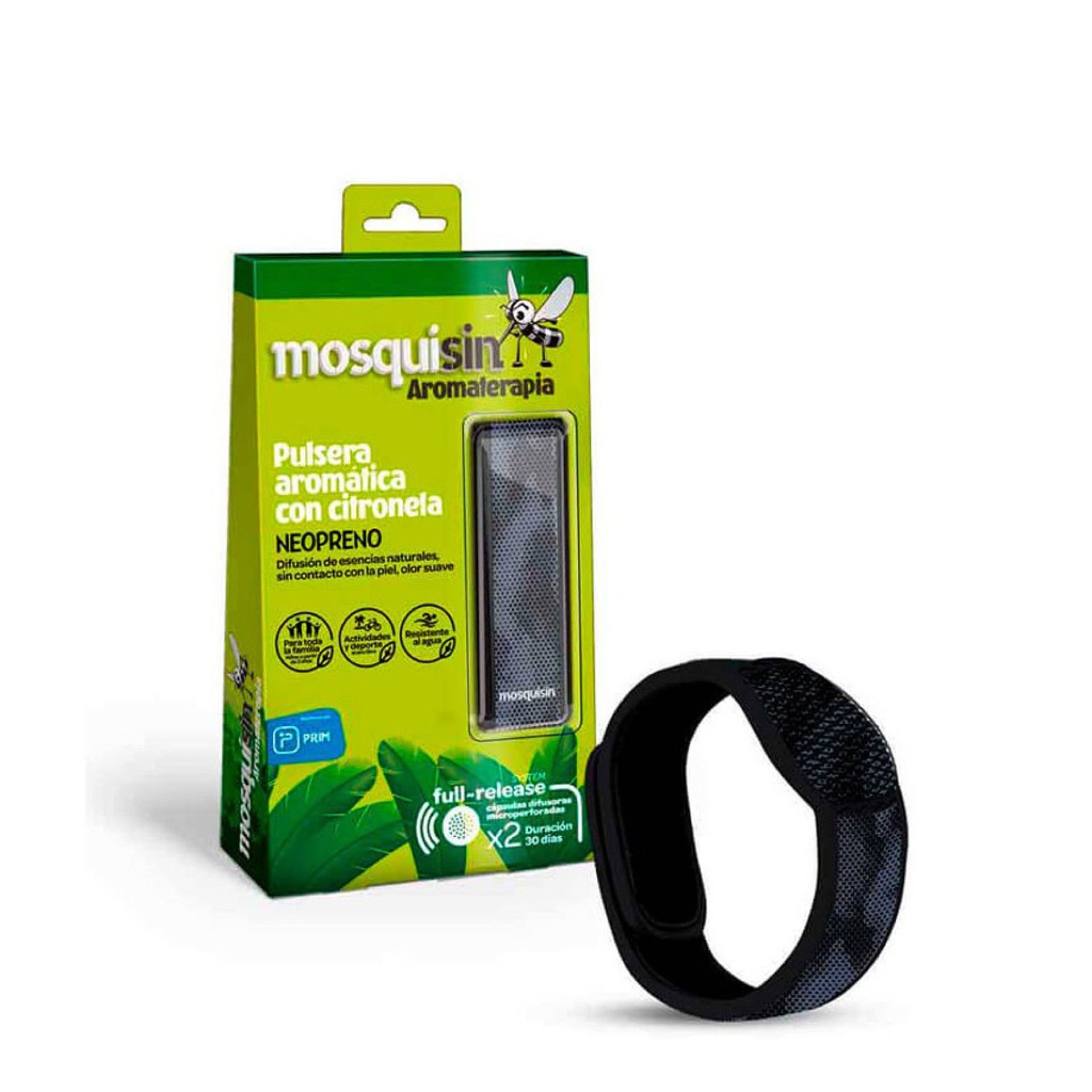 Mosquisin Pulseira Neoprene Adulto + 2 Recargas