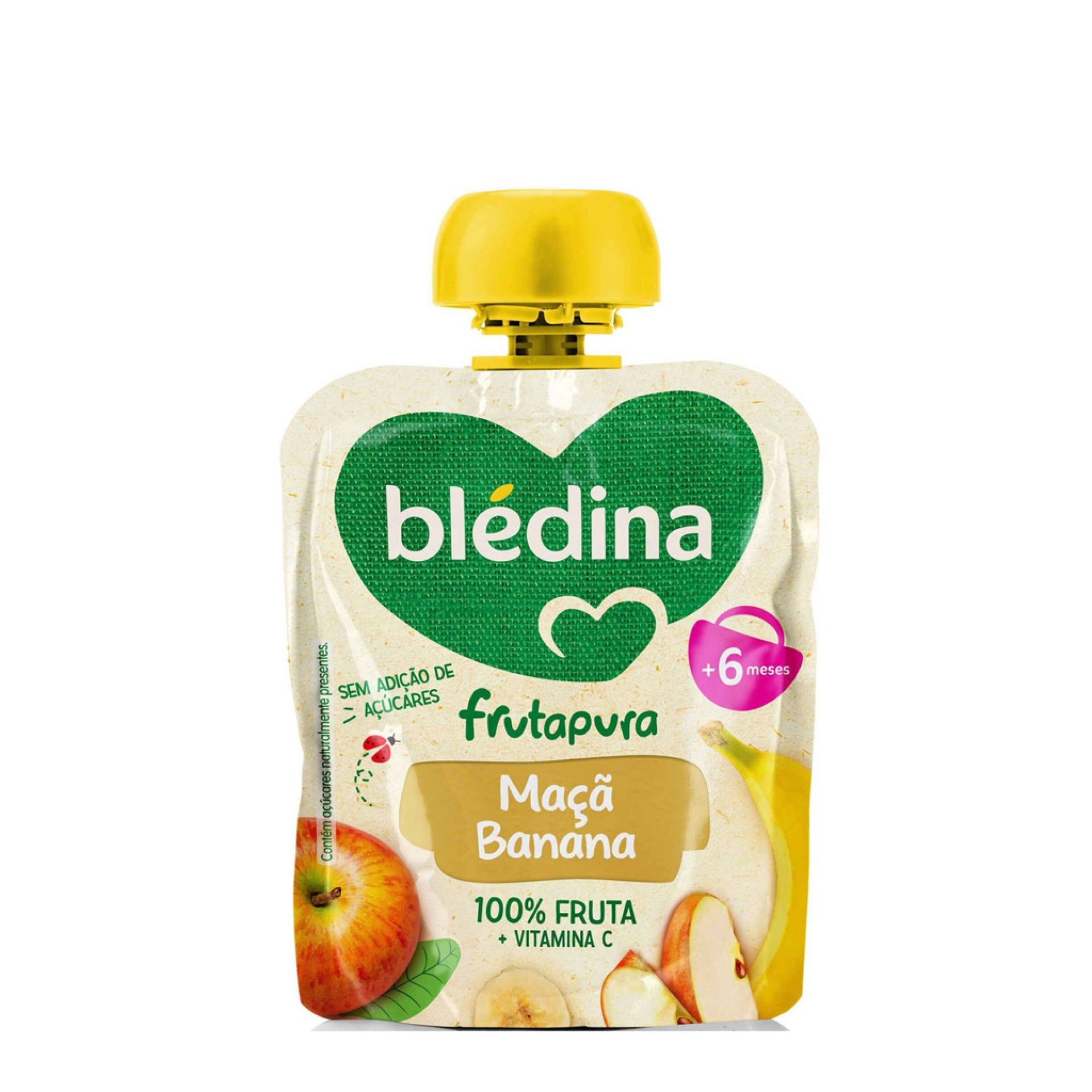 Blédina Frutapura Saqueta Maçã Banana +6m