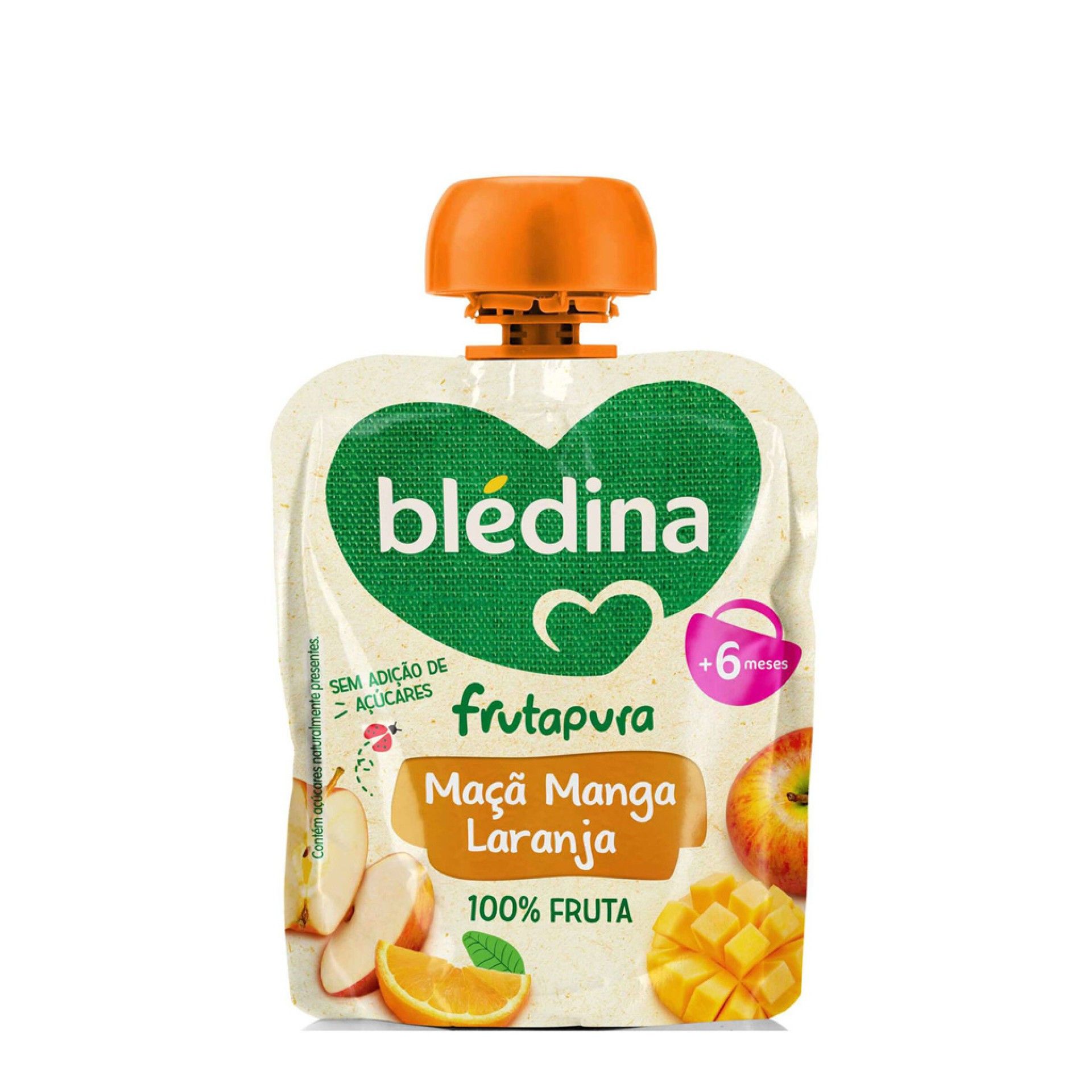 Blédina Frutapura Saqueta Maçã Manga Laranja +6m