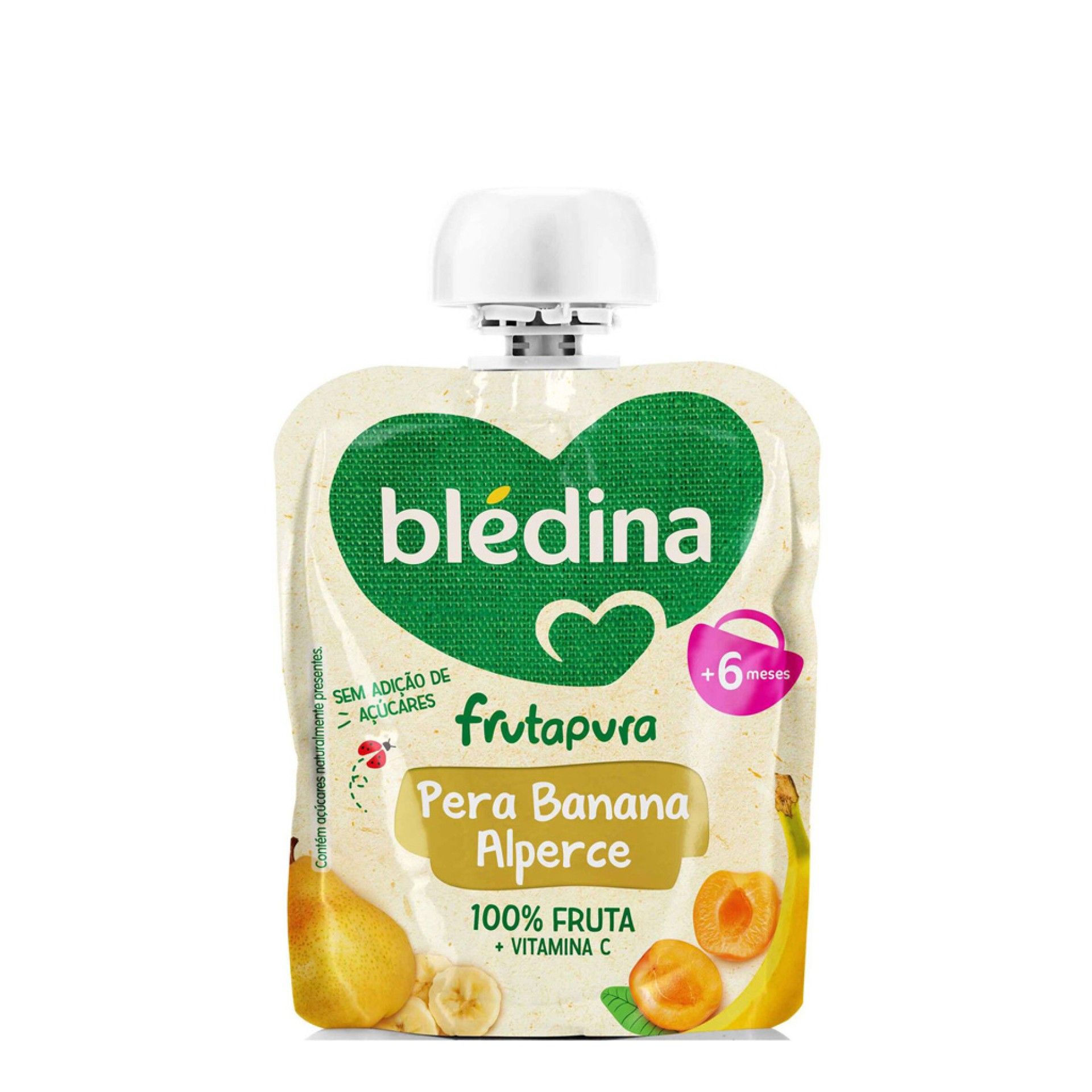 Blédina Frutapura Saqueta Pera Banana Alperce +6m