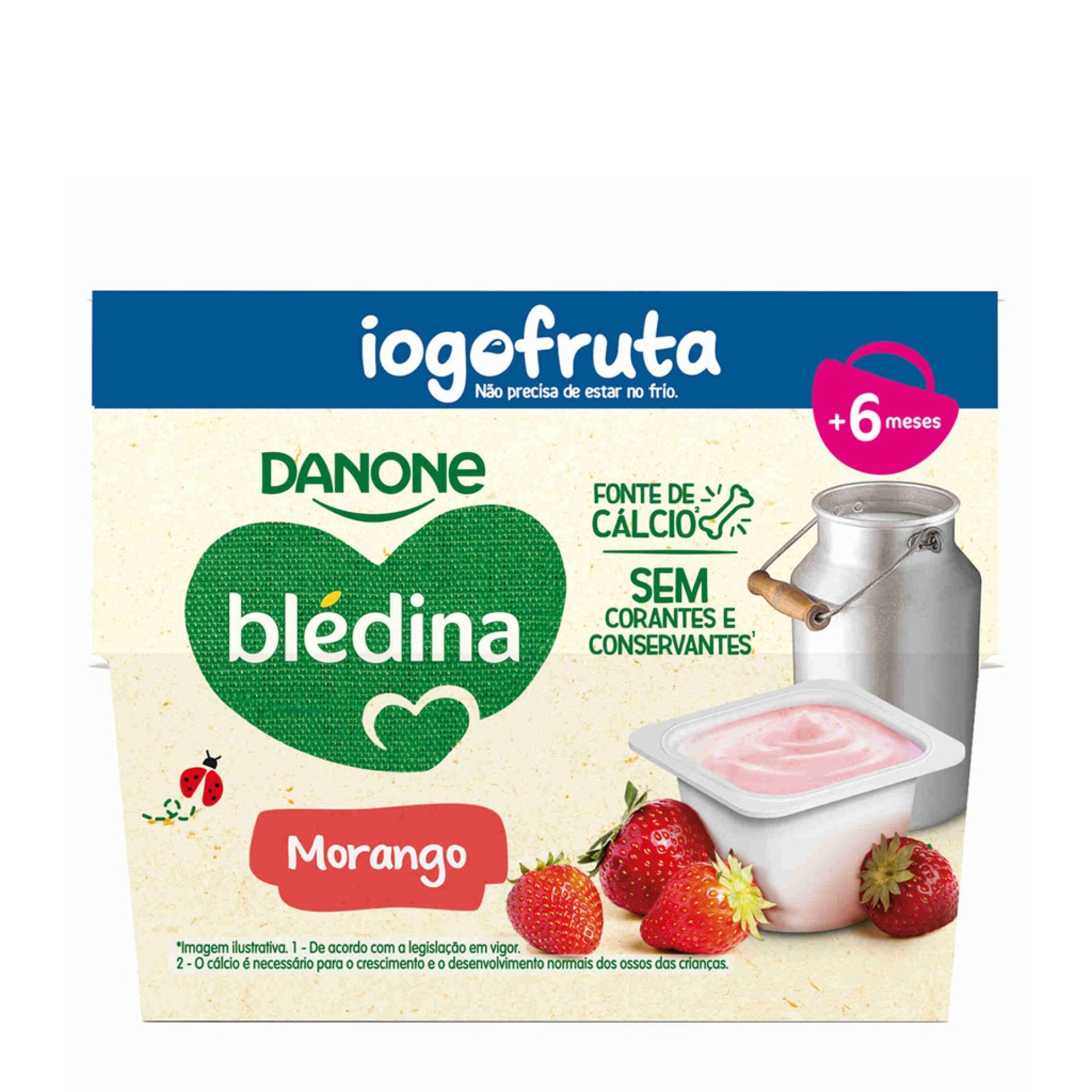 Blédina Iogofruta Morango 4 x 95 g +6m