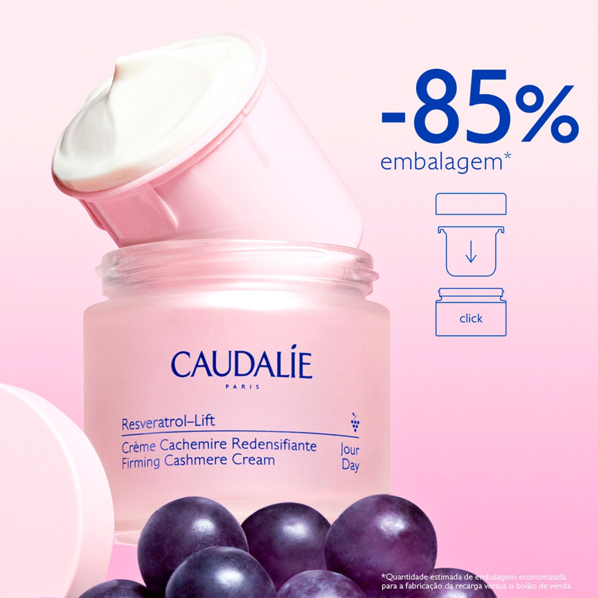 Caudalie Resveratrol-Lift Creme Caxemira Redensificador Recarga